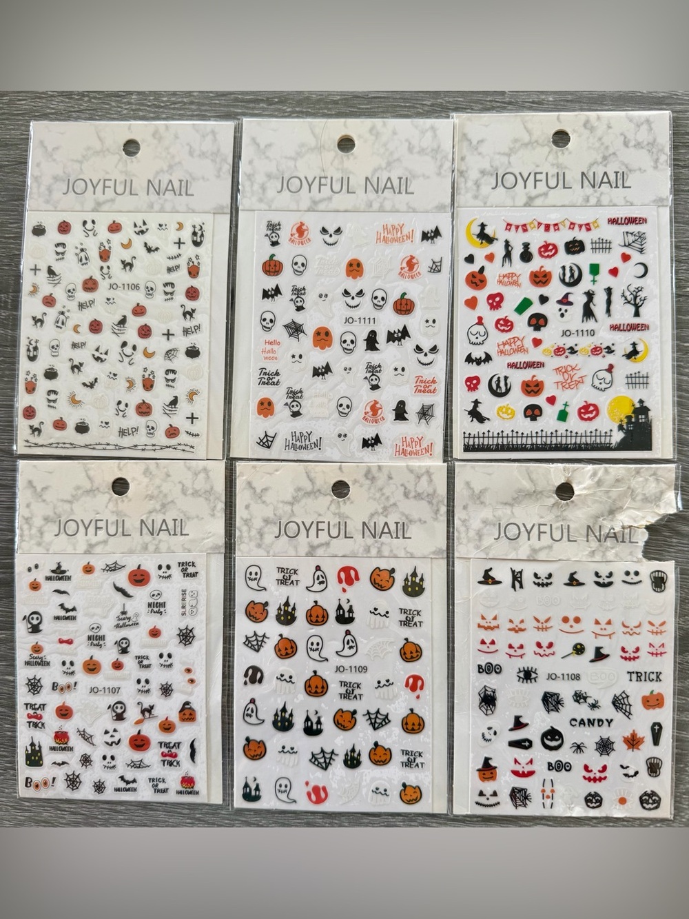 Halloween Nail Stickers Pumpkins Ghost Skull Ect Nail Art Stickers Nail Decals
